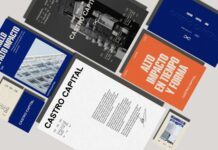 Branding : guide pratique pour développer votre image de marque a series of brochures designed to look like a building
