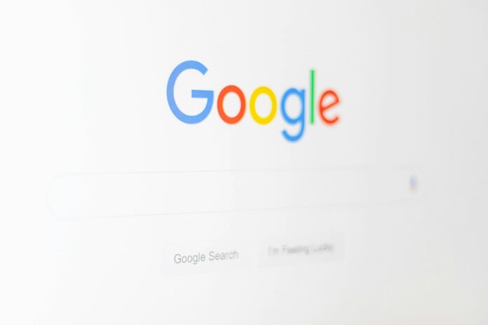 Photo by Christian Wiediger Google logo screengrab